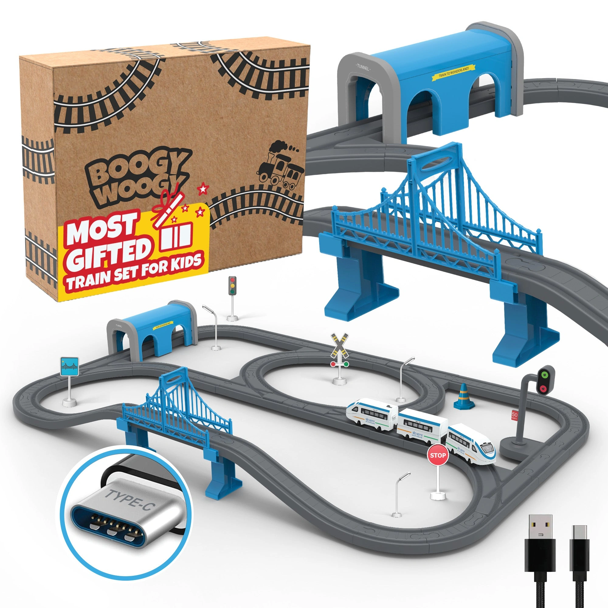 Bharat Express Magnetic Train Set - 91 Pieces: Fun for Kids Ages 3+!