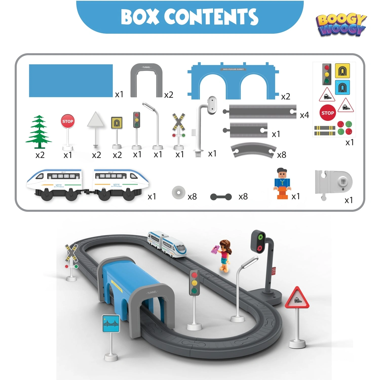 Bharat Express Magnetic Train Set: Fast-Action Fun for Little Engineers (3+)